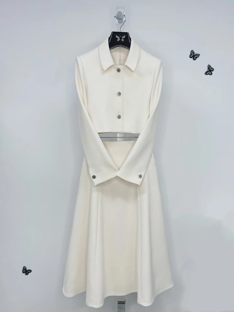 Short Outerwear High Waist Skirt Set Elegant Ladylike Style Autumn Winter Fashion for Successful Women
Short Outerwear High Waist Skirt Set Elegant Ladylike Style Autumn Winter Fashion for Successful Women