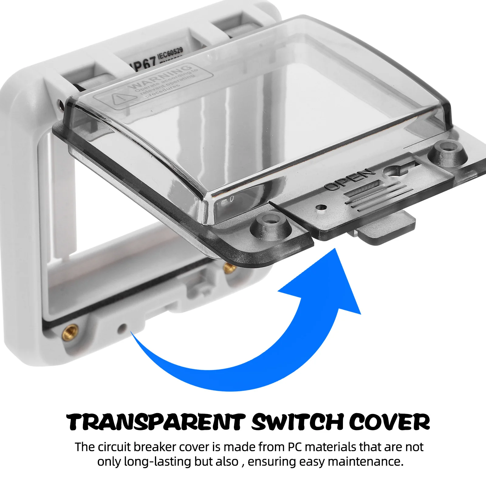 Distribution Box Waterproof Circuit Breaker Cover Pc Impact Resistant Clear Visual Window For Indoor Outdoor Power
Distribution Box Waterproof Circuit Breaker Cover Pc Impact Resistant Clear Visual Window For Indoor Outdoor Power