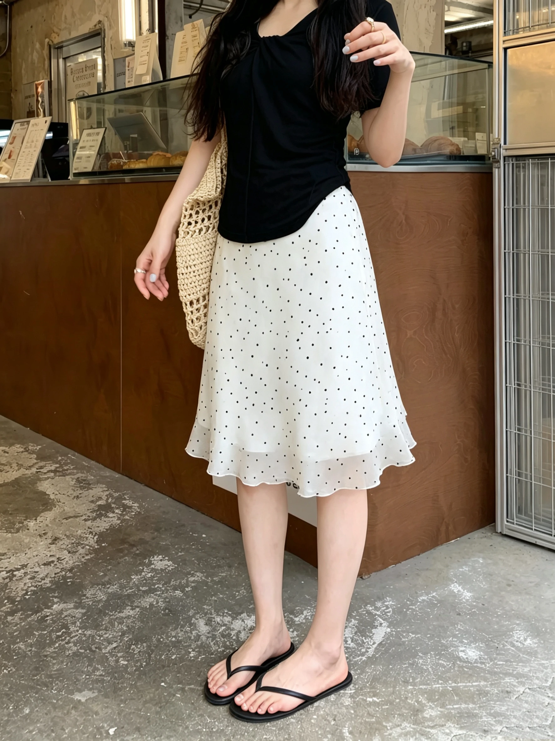 Sweet Style Polka Dot Elastic Waist A-Line Skirt Women's Casual Versatile Slimming Summer Fashion Ladies' Skirts
Sweet Style Polka Dot Elastic Waist A-Line Skirt Women's Casual Versatile Slimming Summer Fashion Ladies' Skirts