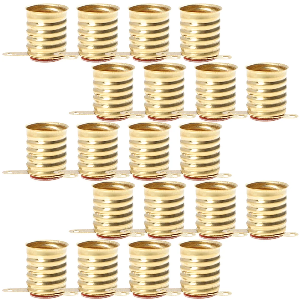 50pcs Lamp Base Copper Socket Screw Holder for Small Bulbs Light Physics DIY Experiment Bulb Socket Brass Lighting
50pcs Lamp Base Copper Socket Screw Holder for Small Bulbs Light Physics DIY Experiment Bulb Socket Brass Lighting