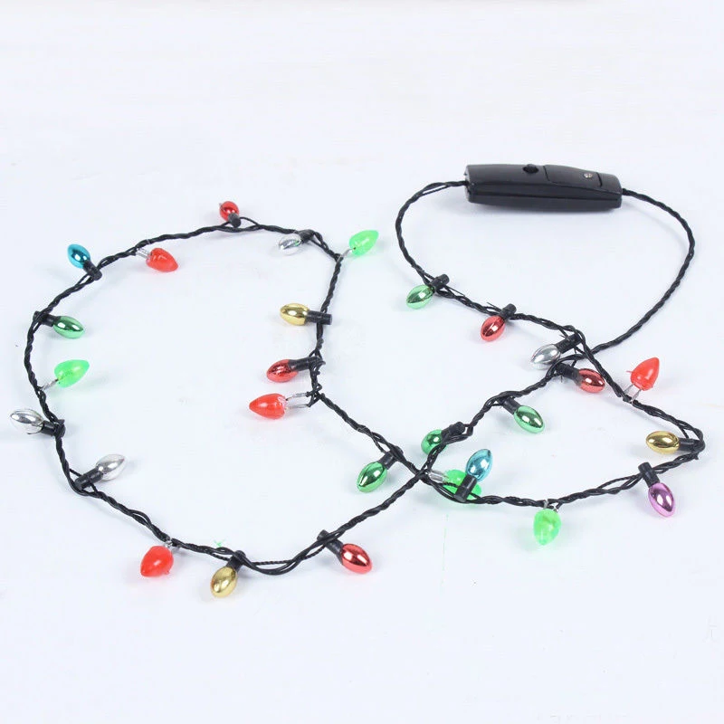 1 Pcs Mini Flashing Light-up Blinking Christmas Lights Costume Necklace 8 LED Bulbs
1 Pcs Mini Flashing Light-up Blinking Christmas Lights Costume Necklace 8 LED Bulbs