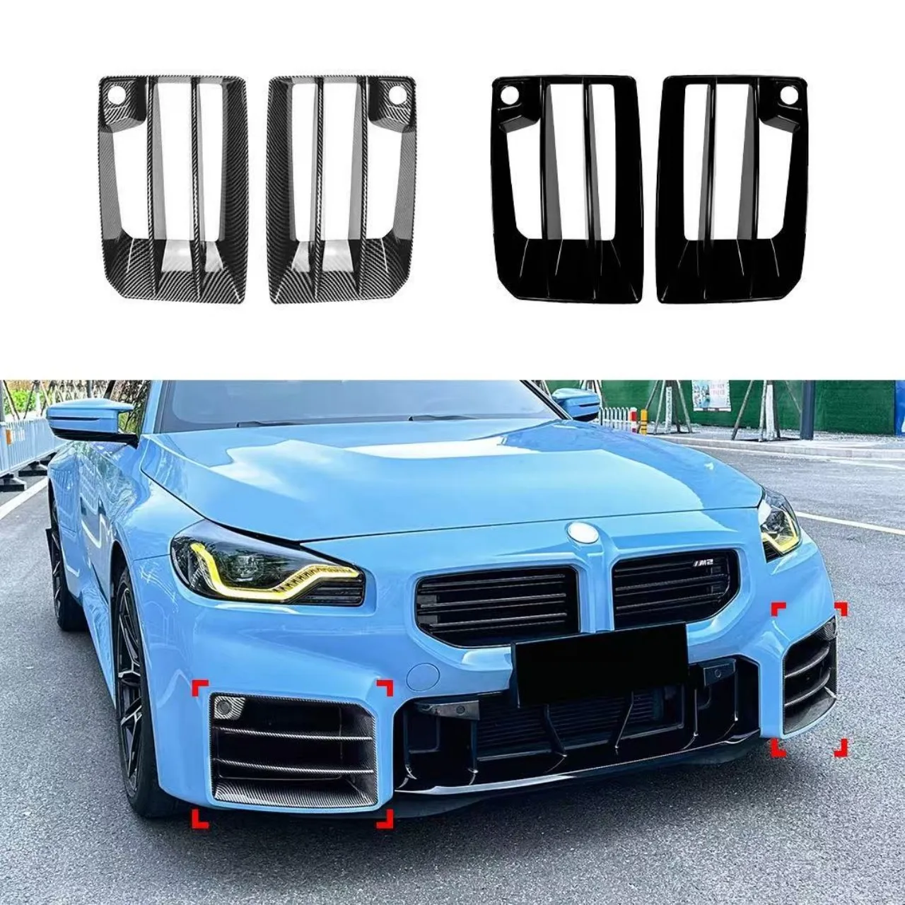 For BMW 2 Series M2 G87 2023 2024 2025 Front Bumper Fog Lamp lights Grille Grill Cover Frame Body Kits
For BMW 2 Series M2 G87 2023 2024 2025 Front Bumper Fog Lamp lights Grille Grill Cover Frame Body Kits