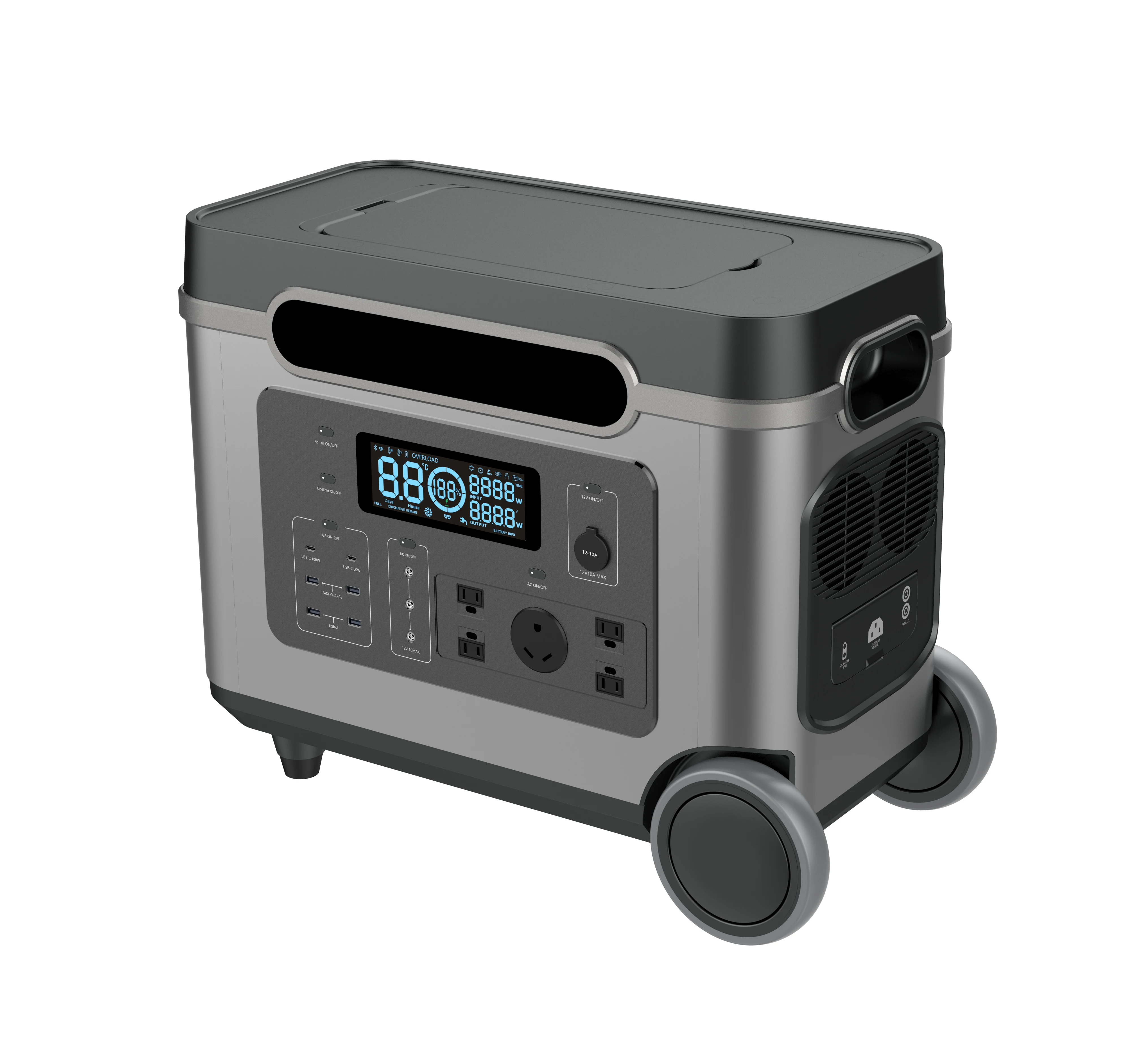 Fast Charging Pd100+Pd60W Smart Lithium Power Station 750000mAh Lifepo4 Battery Solar Portable Power Station
Fast Charging Pd100+Pd60W Smart Lithium Power Station 750000mAh Lifepo4 Battery Solar Portable Power Station