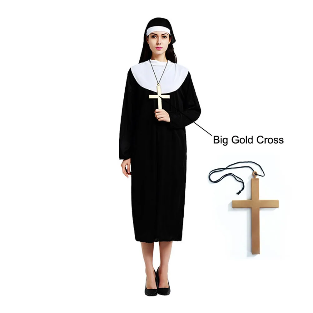 Nun Suit Halloween Costume Accessories Headpiece for Women Scary Woman Costumes Adult Prom
Nun Suit Halloween Costume Accessories Headpiece for Women Scary Woman Costumes Adult Prom