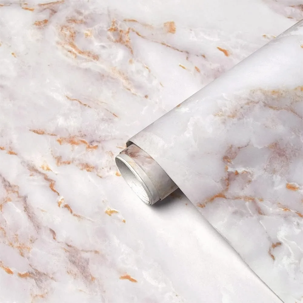Marble Contact Paper for Countertops Peel and Stick Wallpaper Removable Self Adhesive Matte Kitchen Cabinet Waterproof 15.7inW
Marble Contact Paper for Countertops Peel and Stick Wallpaper Removable Self Adhesive Matte Kitchen Cabinet Waterproof 15.7inW