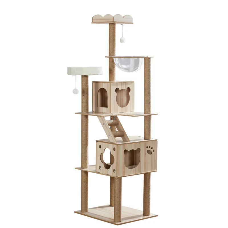 Best Selling Luxury Large Cat Climbing Frame Multi-Layer Wooden Nest Cat Tree Jumping Platform Cat Scratching Post Package
Best Selling Luxury Large Cat Climbing Frame Multi-Layer Wooden Nest Cat Tree Jumping Platform Cat Scratching Post Package