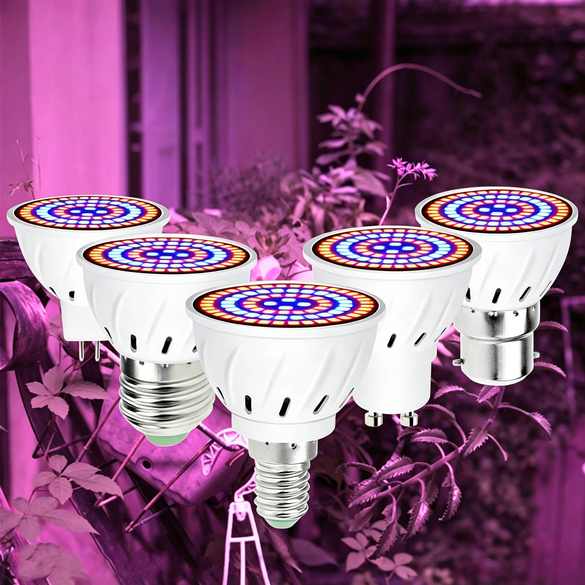 Grow Light E27 Full Spectrum LED Plant Bulb GU10 Hydroponic B22 Seeding Cultivation Lamp MR16 Succulent E14 Growth Lighting 220V
Grow Light E27 Full Spectrum LED Plant Bulb GU10 Hydroponic B22 Seeding Cultivation Lamp MR16 Succulent E14 Growth Lighting 220V