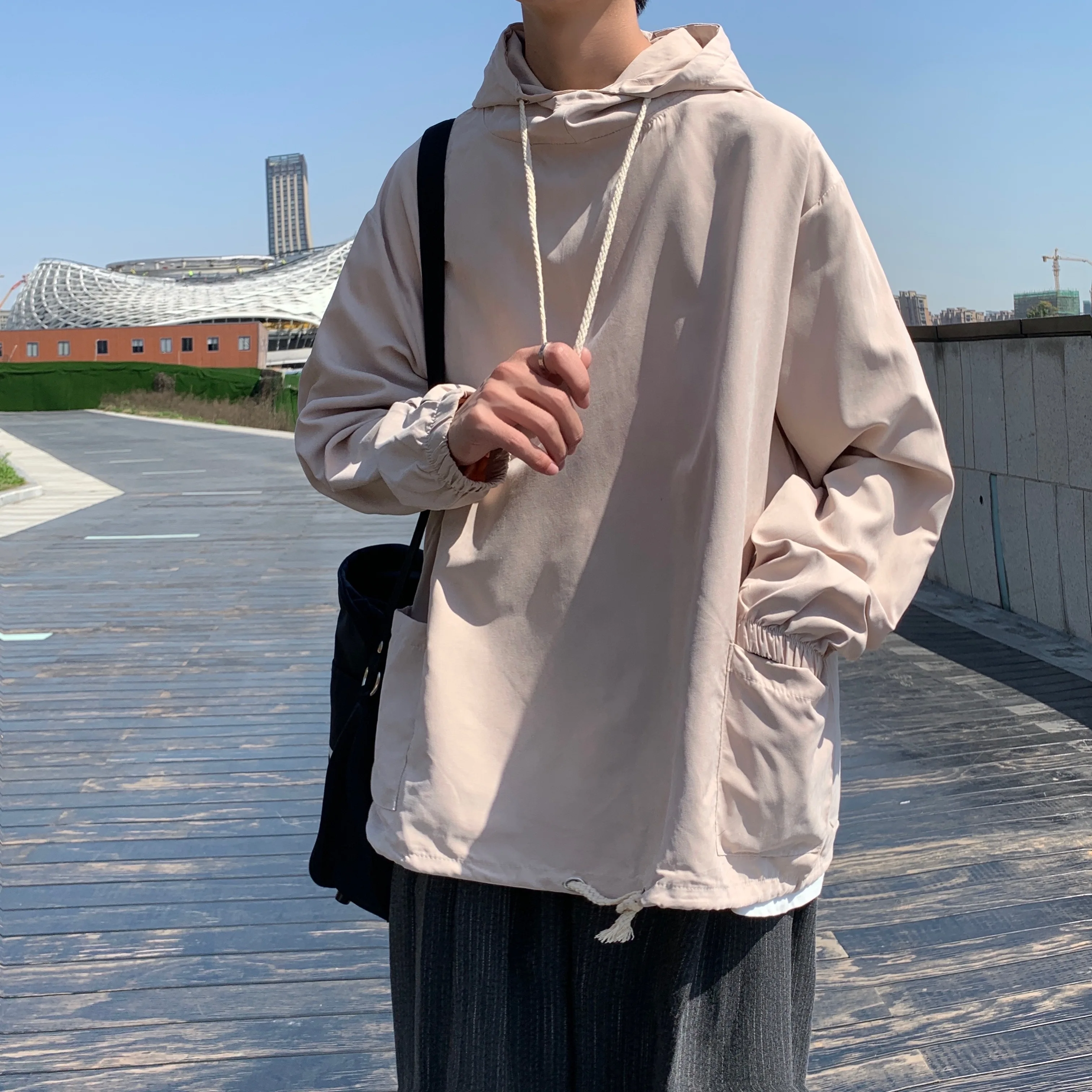 Summer Sun Protection Hooded Jackets Thin Breathable Quick Dry Coat Pocket Japanese Harajuku Outerwear Casual Beach Holiday Wear
Summer Sun Protection Hooded Jackets Thin Breathable Quick Dry Coat Pocket Japanese Harajuku Outerwear Casual Beach Holiday Wear