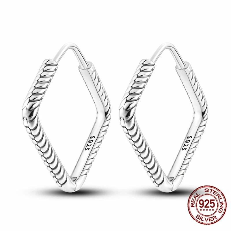 2026 NEW 925 Sterling Silver Rhombus Snake Bone Pattern Earrings for Women Fashion Earrings Ear Studs Fine Jewelry Party Gift
2026 NEW 925 Sterling Silver Rhombus Snake Bone Pattern Earrings for Women Fashion Earrings Ear Studs Fine Jewelry Party Gift
