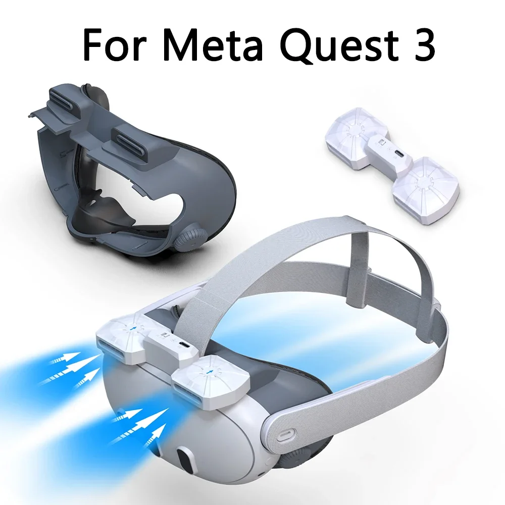Охлаждающая маска-вентилятор для VR-гарнитуры Meta Quest 3: активная вентиляция, циркуляция воздуха, дышащий лицевой интерфейс, аксессуар для защиты лица
Охлаждающая маска-вентилятор для VR-гарнитуры Meta Quest 3: активная вентиляция, циркуляция воздуха, дышащий лицевой интерфейс, аксессуар для защиты лица