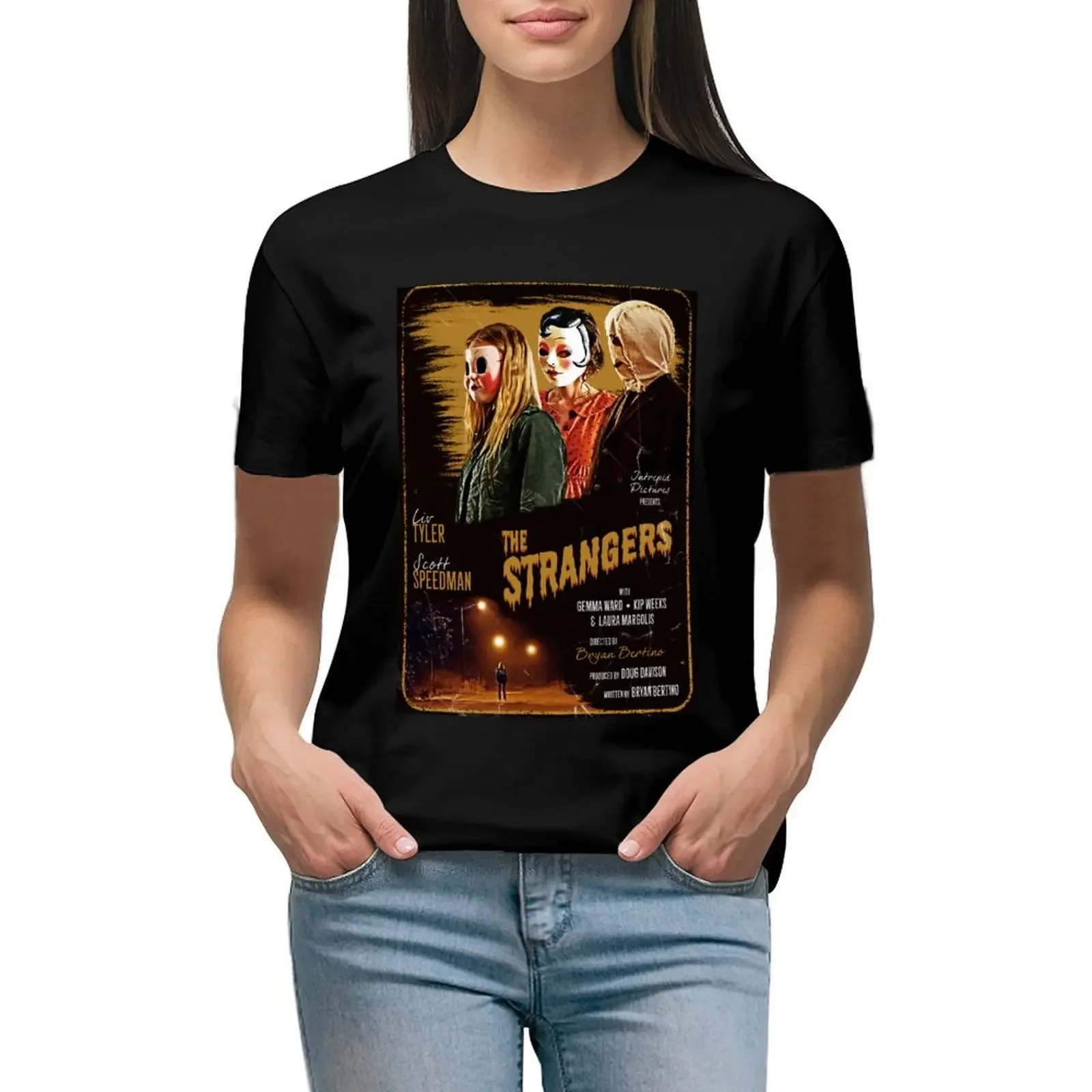 The Strangers Vintage Movie Poster T-Shirt korean fashion animal print shirt for girls Female clothing T-shirts for Women
The Strangers Vintage Movie Poster T-Shirt korean fashion animal print shirt for girls Female clothing T-shirts for Women