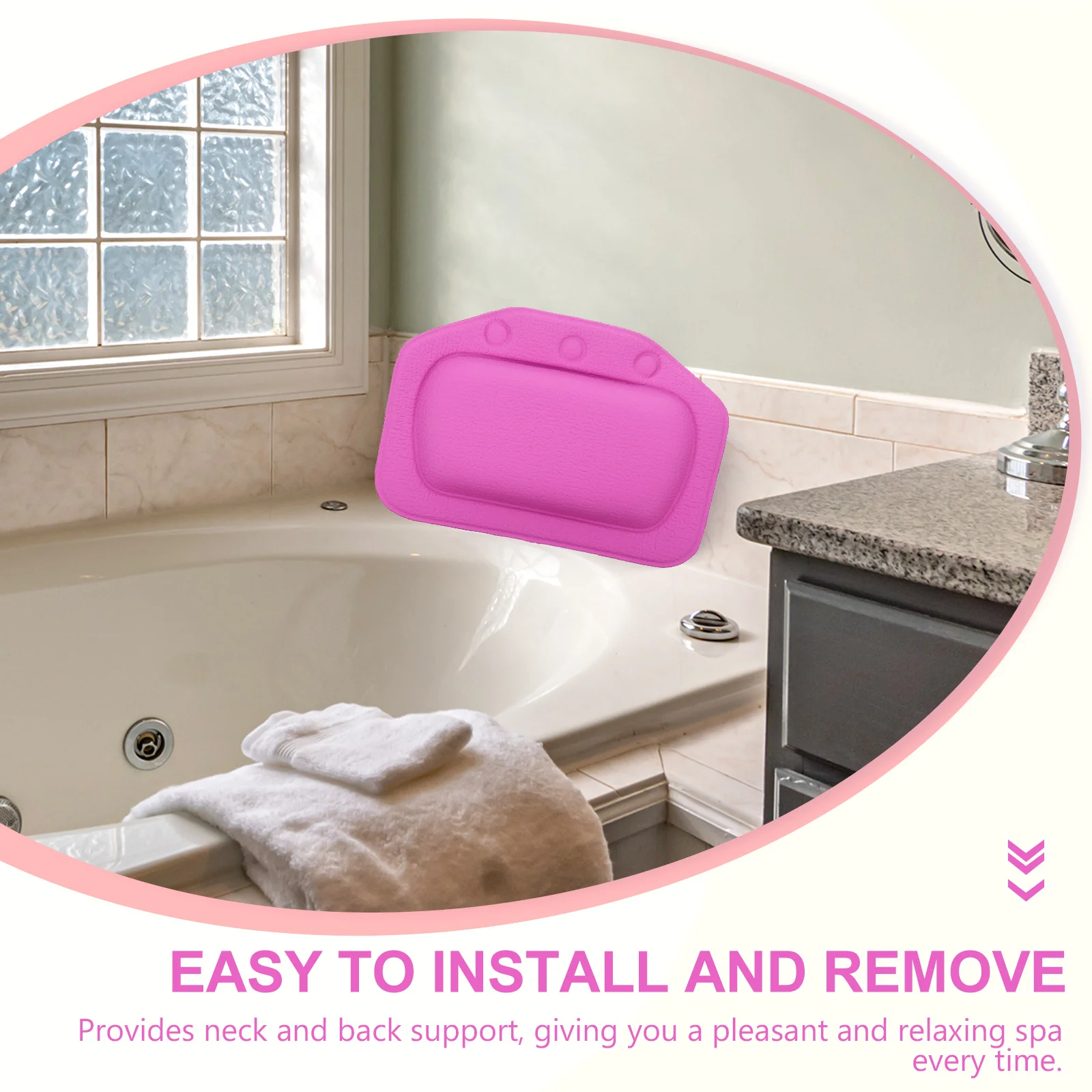 Supple Bathtub Pillow Comfortable Bath Head Rest Relaxing Purple Mini Pillows Spa Durable Premium Material Household Use
Supple Bathtub Pillow Comfortable Bath Head Rest Relaxing Purple Mini Pillows Spa Durable Premium Material Household Use