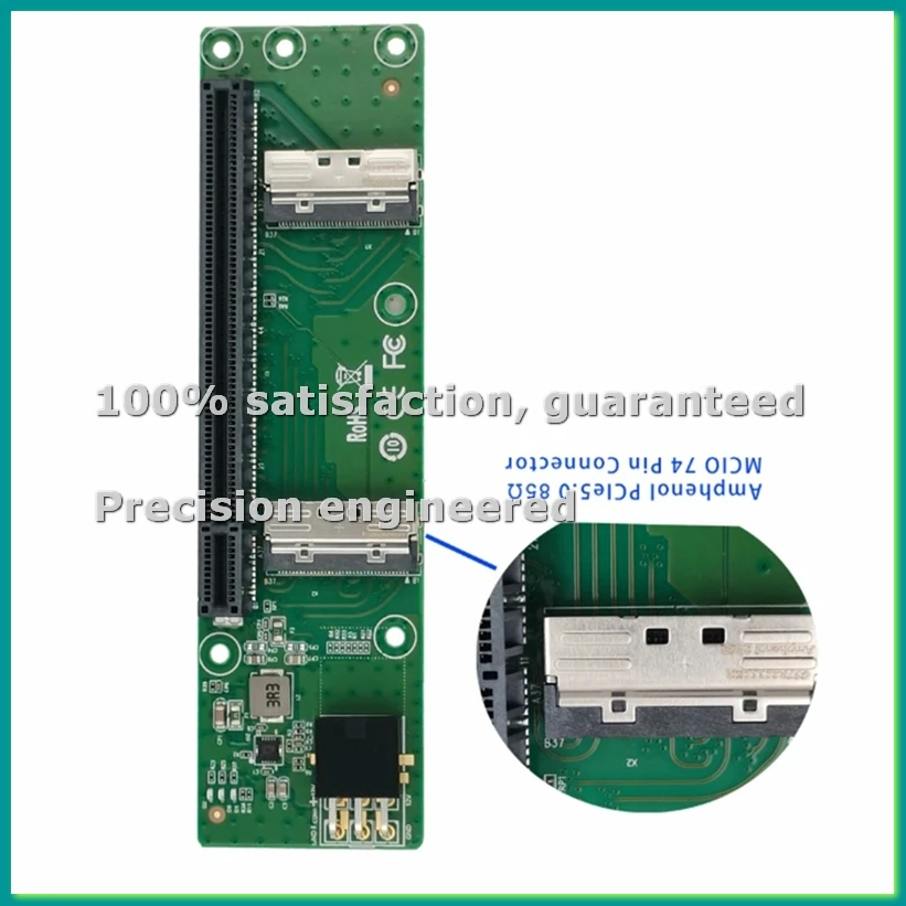 2x MCIO X8 to PCIe5.0 X16 Slot Riser XIC 0516PE-PZZW
2x MCIO X8 to PCIe5.0 X16 Slot Riser XIC 0516PE-PZZW