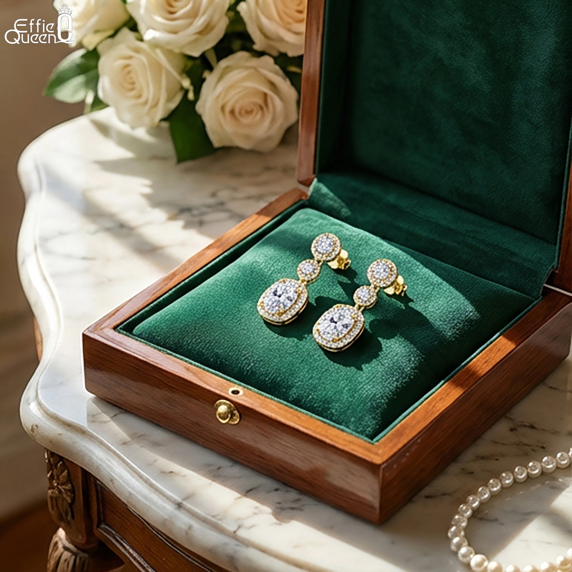 EFFIE QUEEN 100% S925 Silver 14k Gold 8A Round-Cut Zirconia Drop Earrings Luxury Jewelry for Women Birthdays Celebration LZE59
EFFIE QUEEN 100% S925 Silver 14k Gold 8A Round-Cut Zirconia Drop Earrings Luxury Jewelry for Women Birthdays Celebration LZE59