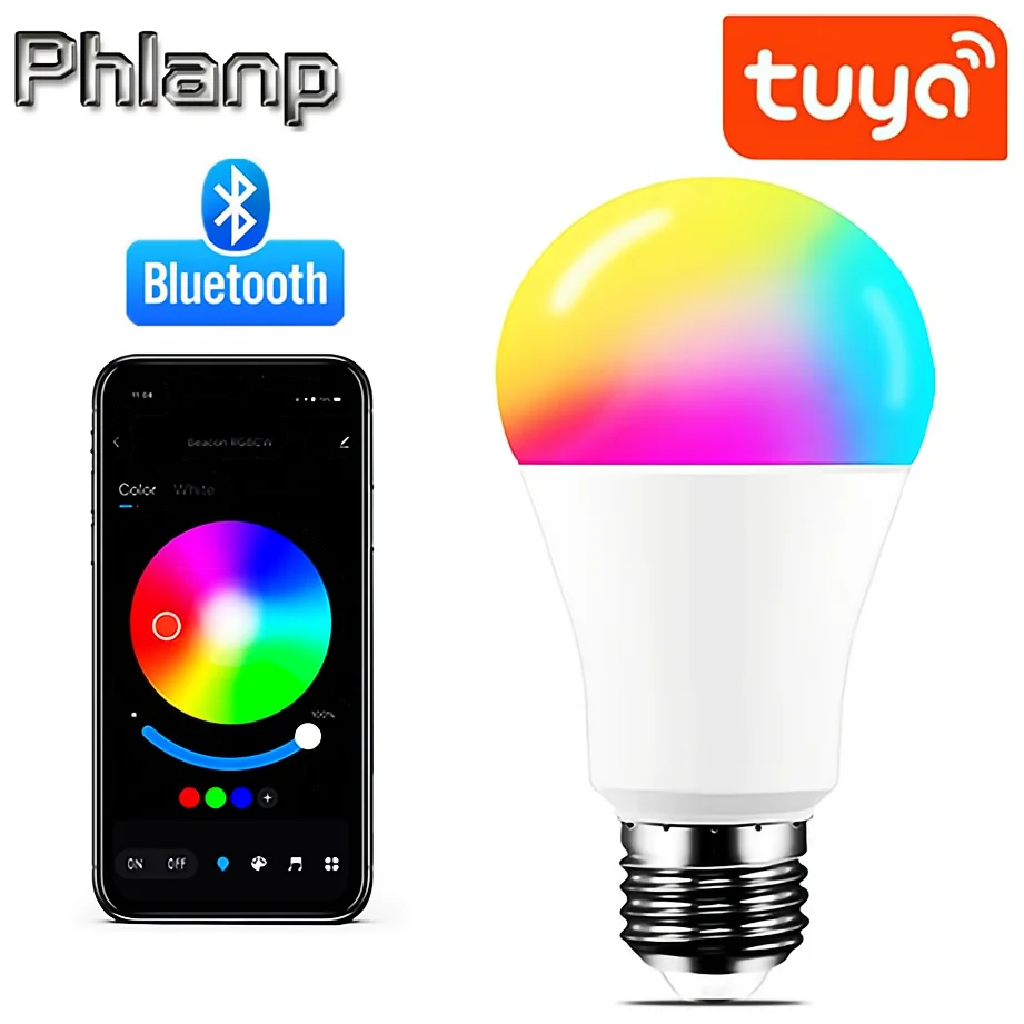 Phlanp AC85V-265V LED E27 Wireless App 4.0 Bluetooth Smart Bulb Tuya APP Control Dimmable 15W RGB+CW+WW Compatible IOS/Android
Phlanp AC85V-265V LED E27 Wireless App 4.0 Bluetooth Smart Bulb Tuya APP Control Dimmable 15W RGB+CW+WW Compatible IOS/Android