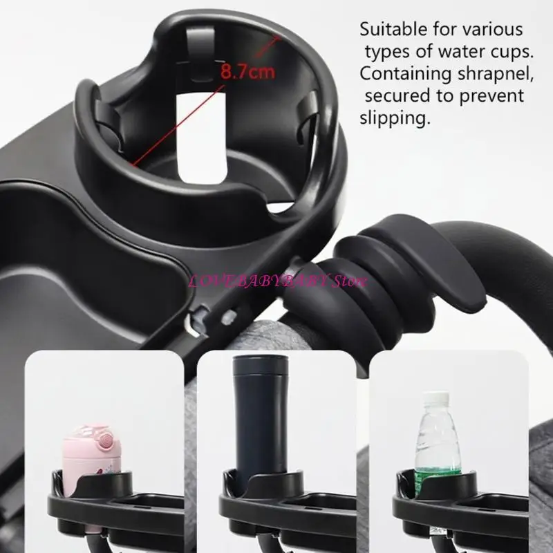 3 in 1 Baby Strollers Tray with Cup Holder & Mobile Phones Storage Multifunction 4XBC
3 in 1 Baby Strollers Tray with Cup Holder & Mobile Phones Storage Multifunction 4XBC