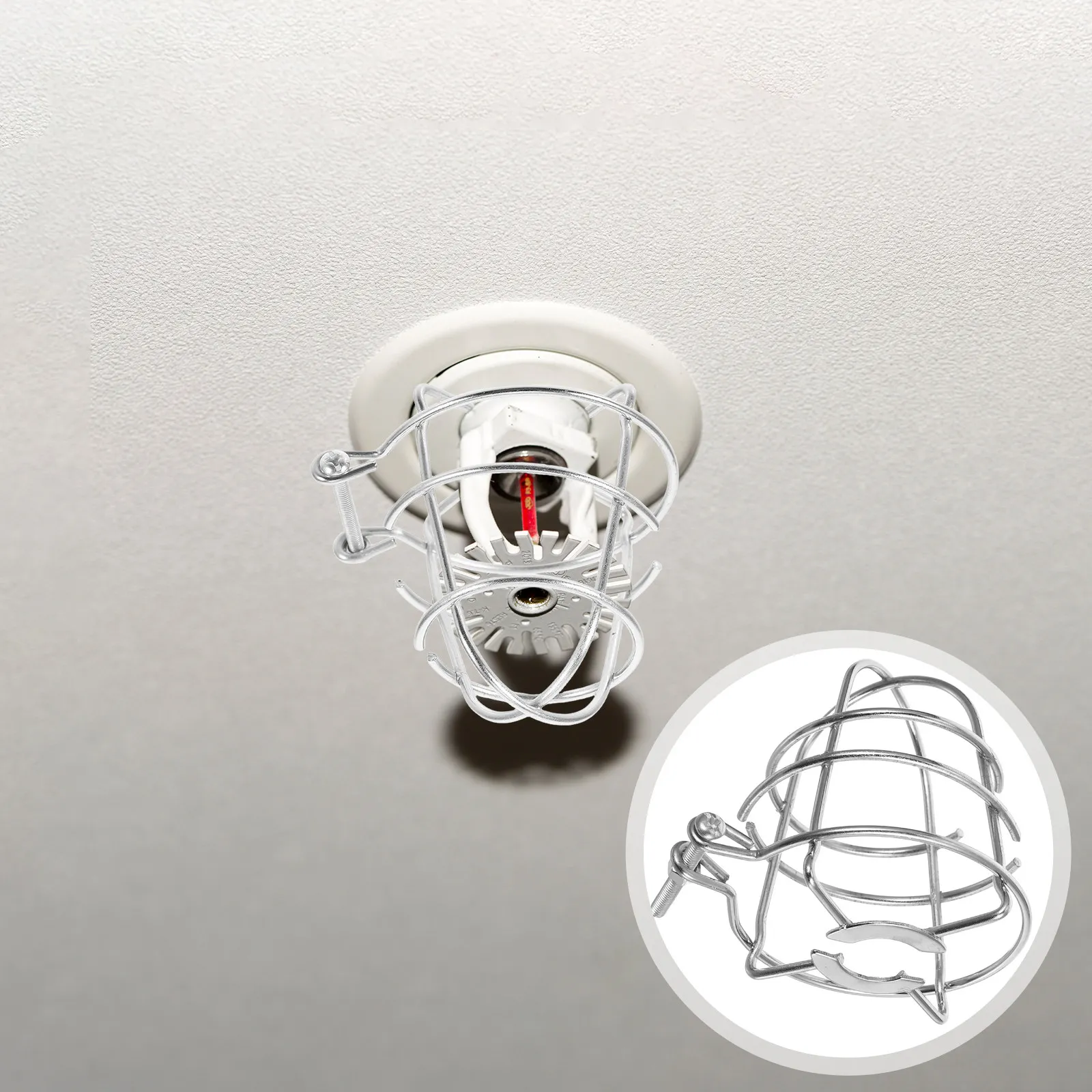 2Pcs Universal Fire Sprinkler Cover Protector Cage Head Guard Stainless Steel for Ceiling Pendent Wall Use Sprinkler Cage
2Pcs Universal Fire Sprinkler Cover Protector Cage Head Guard Stainless Steel for Ceiling Pendent Wall Use Sprinkler Cage
