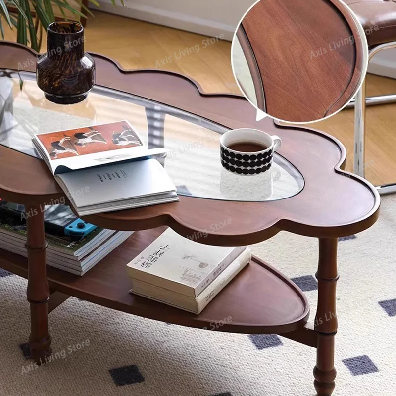 France Retro Cafe Tables Double Layer Solid Wood Glass Luxury Coffee Tables Designers Garden Cafe Furniture Salontafel
France Retro Cafe Tables Double Layer Solid Wood Glass Luxury Coffee Tables Designers Garden Cafe Furniture Salontafel