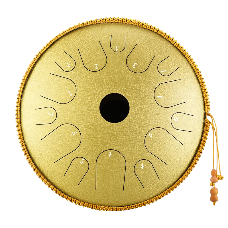 Hluru Professional 14 Inch Steel Tongue Drum Tank Drum 14 Notes Copper Steel Glucophone Handpan Key C Meditation
Hluru Professional 14 Inch Steel Tongue Drum Tank Drum 14 Notes Copper Steel Glucophone Handpan Key C Meditation