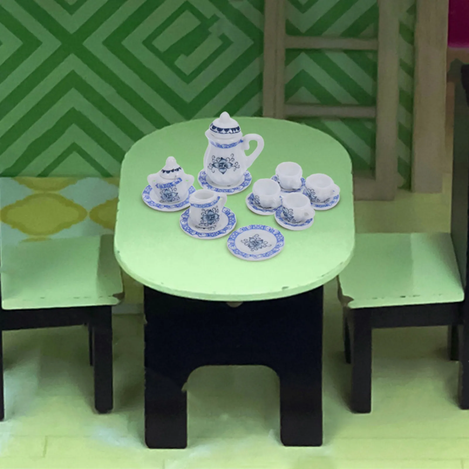 1Set Ceramic Miniature Tea Set Vintage Style Mini Teapot Teacup Saucer Collection Dollhouse Accessories Kitchen Decoration
1Set Ceramic Miniature Tea Set Vintage Style Mini Teapot Teacup Saucer Collection Dollhouse Accessories Kitchen Decoration