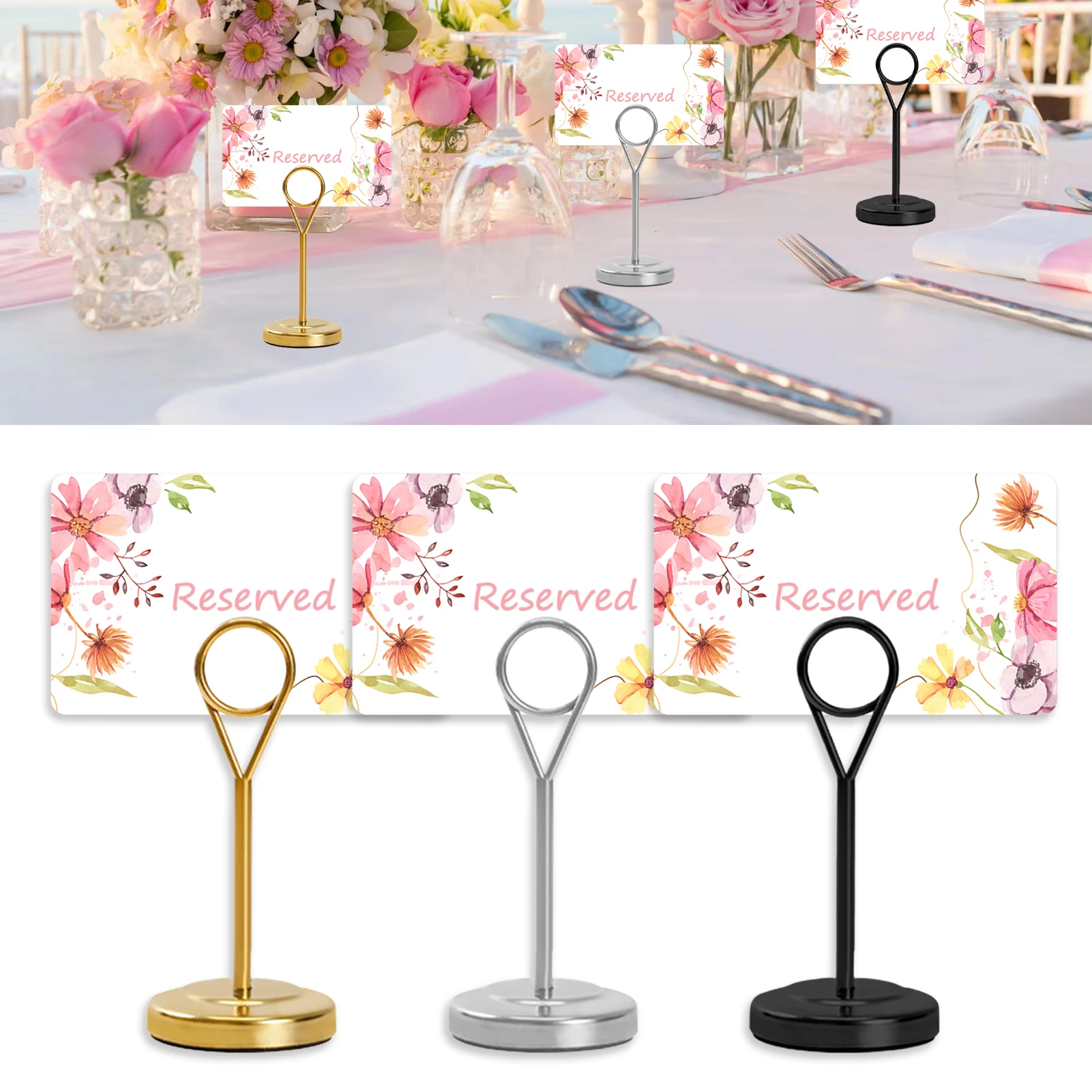 Stainless Steel Round Table Number Holder For Wedding Banquet Restaurant Seating Card Stand Seat Place Card Display Sign
Stainless Steel Round Table Number Holder For Wedding Banquet Restaurant Seating Card Stand Seat Place Card Display Sign