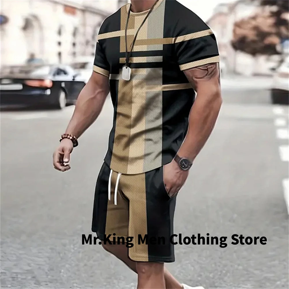 2025 Fashion Men's Short Sleeve T Shirt And Shorts Set Summer Casual Vintage Patchwork Suit Men's Daily 2-Piece Sportswear Suit
2025 Fashion Men's Short Sleeve T Shirt And Shorts Set Summer Casual Vintage Patchwork Suit Men's Daily 2-Piece Sportswear Suit