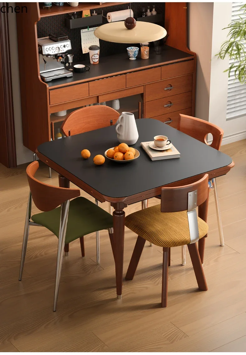 i5.21 Solid Wood Rock Plate Telescopic Dining Table Square Round Dual-use Dining Table and Chair Combination
i5.21 Solid Wood Rock Plate Telescopic Dining Table Square Round Dual-use Dining Table and Chair Combination
