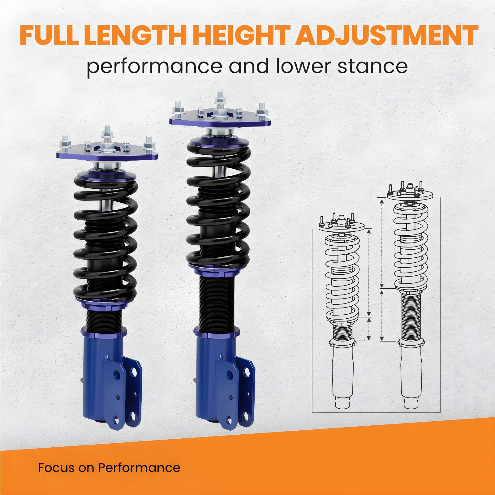 MaXpeedingrods Street Coilovers Shocks Kit For Lancer EVO 7 EVO 8 EVO 9 01-07
MaXpeedingrods Street Coilovers Shocks Kit For Lancer EVO 7 EVO 8 EVO 9 01-07