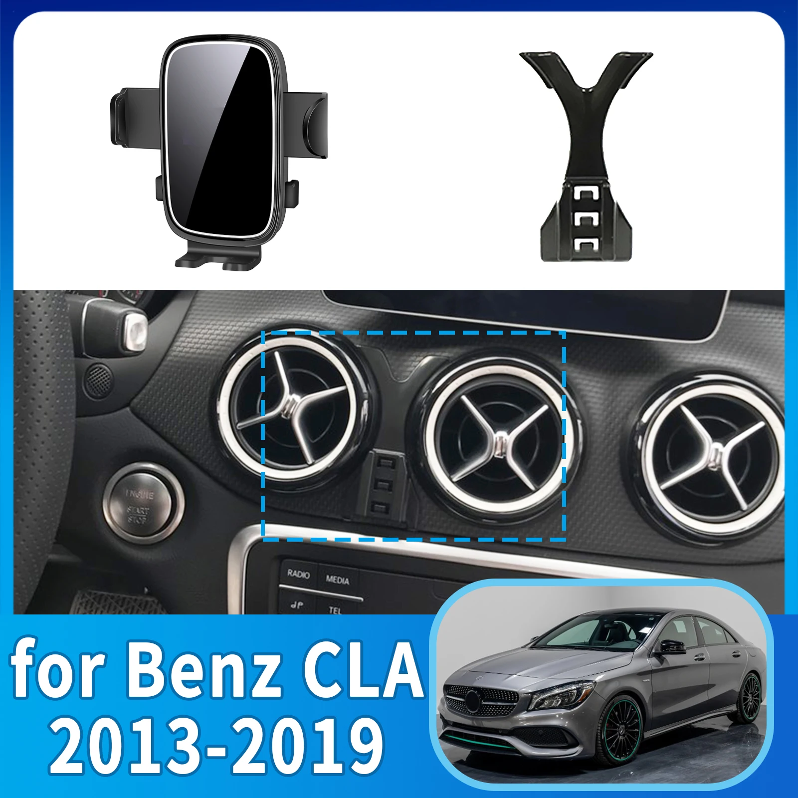 fit for Mercedes Benz CLA C117 GLA 2013-2019 Phone Holder, Dashboard Screen Mount Bracket Easy Installation Car accessoires
fit for Mercedes Benz CLA C117 GLA 2013-2019 Phone Holder, Dashboard Screen Mount Bracket Easy Installation Car accessoires