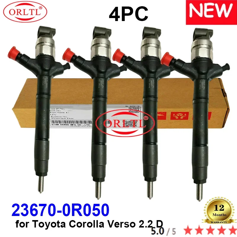 Новый Дизельный инжектор 23670-0R050 236700R050 23670 0R050 для Toyota Corolla Verso 2,2 D, 4 шт./партия
Новый Дизельный инжектор 23670-0R050 236700R050 23670 0R050 для Toyota Corolla Verso 2,2 D, 4 шт./партия