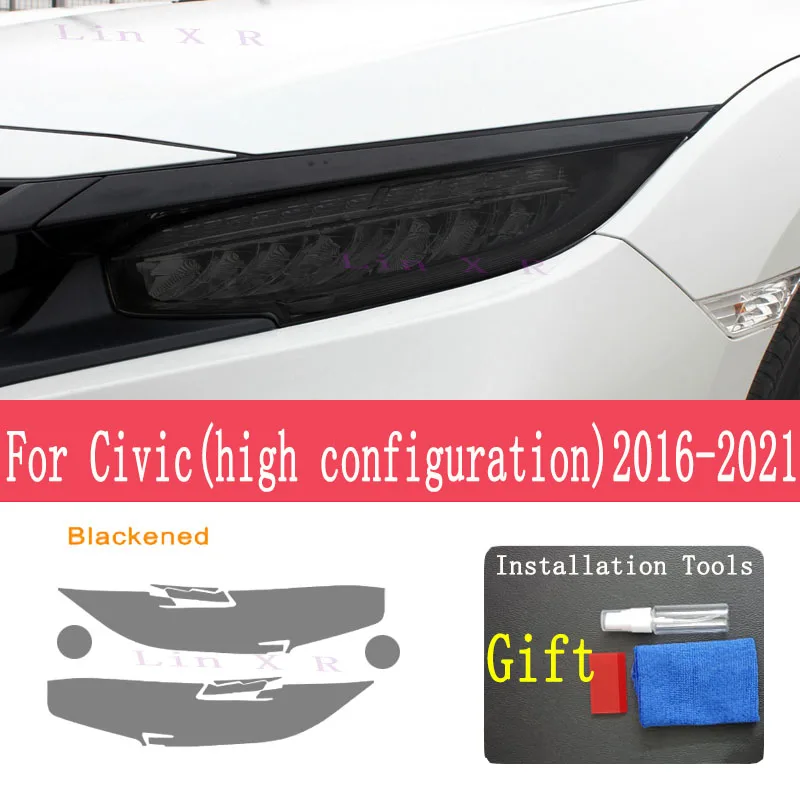 For Civic(high configuration)2016Car Exterior Headlight Anti-scratch Front Lamp Tint TPU Protective Film Cover Repair Accessorie
For Civic(high configuration)2016Car Exterior Headlight Anti-scratch Front Lamp Tint TPU Protective Film Cover Repair Accessorie