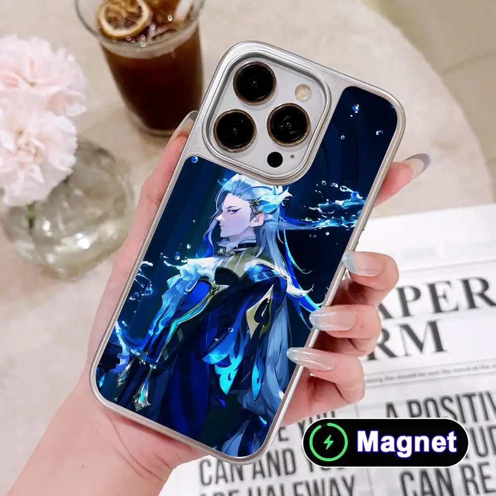 Game GI Neuvillette Phone Case for iPhone 17 16 15 14 13 12 11 Air Pro Max Plus Electroplated Silver Magnet Cover
Game GI Neuvillette Phone Case for iPhone 17 16 15 14 13 12 11 Air Pro Max Plus Electroplated Silver Magnet Cover