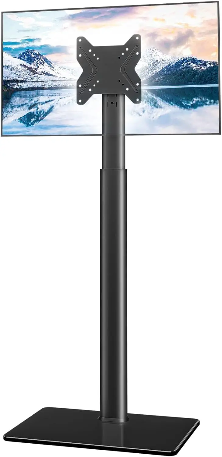 Universal TV Stand with Mount for 19-43 inch LCD LED OLED TVs, Height Adjustable Swivel Tilt, Space Saving Floor Stand Black
Universal TV Stand with Mount for 19-43 inch LCD LED OLED TVs, Height Adjustable Swivel Tilt, Space Saving Floor Stand Black