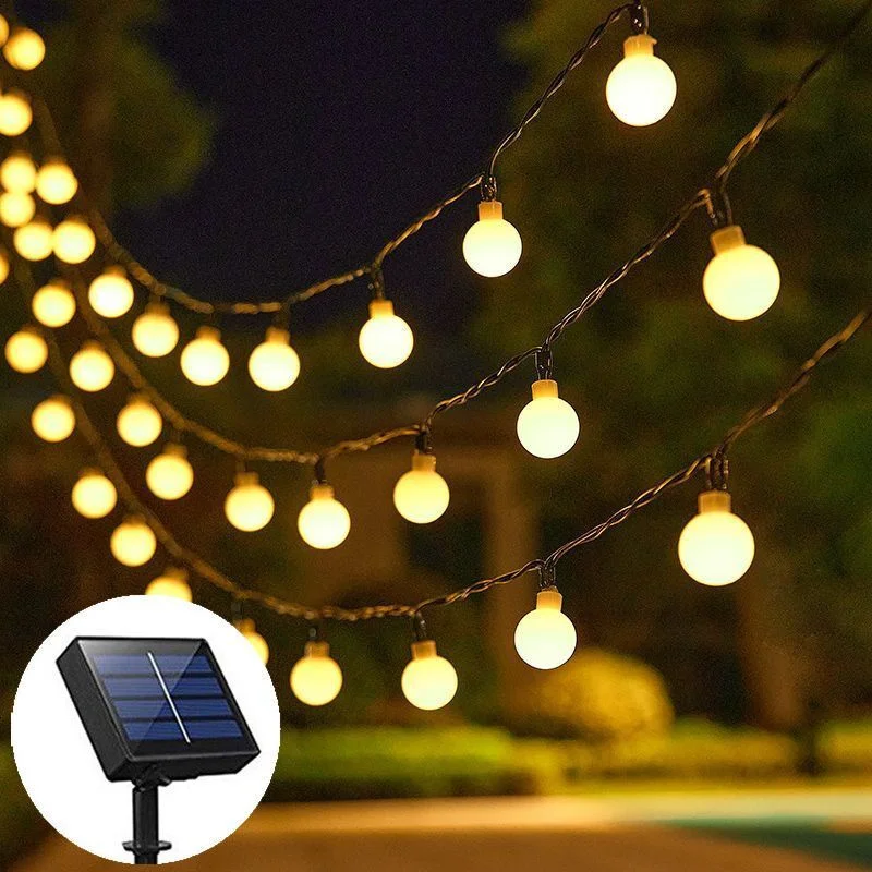 5/7/12M Festoon LED Fairy Solar Globe Ball String Light Outdoor Garden Holiday Solar Garland Lamp Wedding Party Room Decoration
5/7/12M Festoon LED Fairy Solar Globe Ball String Light Outdoor Garden Holiday Solar Garland Lamp Wedding Party Room Decoration