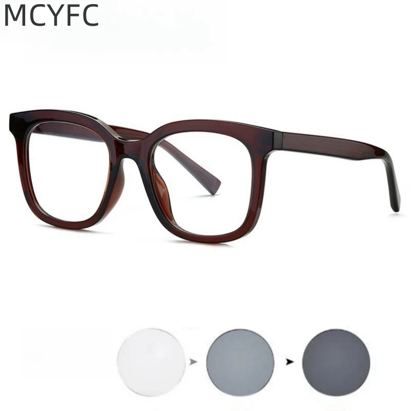 Фотохромные очки для чтения MCYFC, женские модные очки с защитой от синего света, в западном стиле, с большой оправой, очки для чтения по рецепту
Фотохромные очки для чтения MCYFC, женские модные очки с защитой от синего света, в западном стиле, с большой оправой, очки для чтения по рецепту