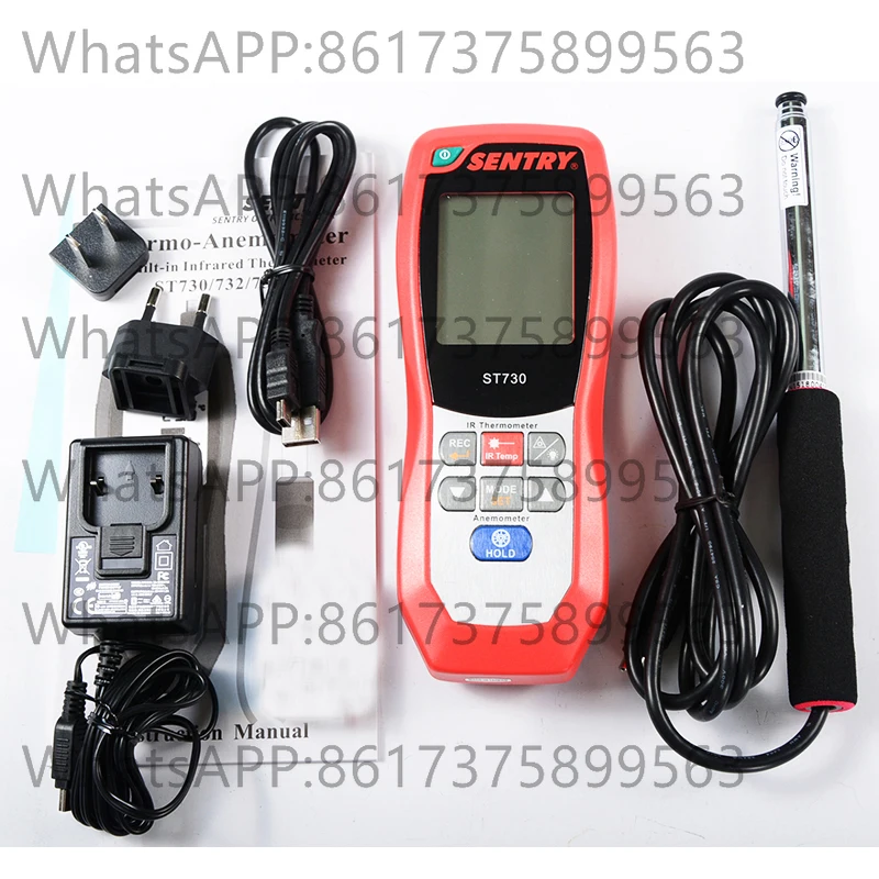 Цифровой вентиляционный ИК-термоанемометр с горячей проволокой ST733
Цифровой вентиляционный ИК-термоанемометр с горячей проволокой ST733