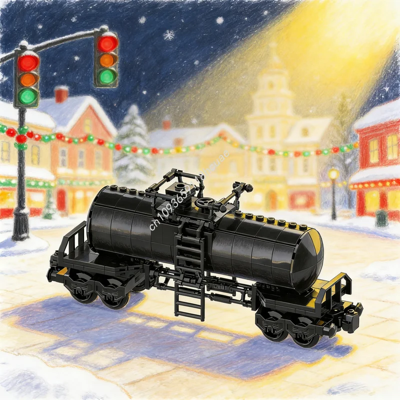 273pcs MOC City Trains Tanker Train Car Model Building Blocks Architecture Toys DIY Festival Gifts Creative Idea Education
273pcs MOC City Trains Tanker Train Car Model Building Blocks Architecture Toys DIY Festival Gifts Creative Idea Education