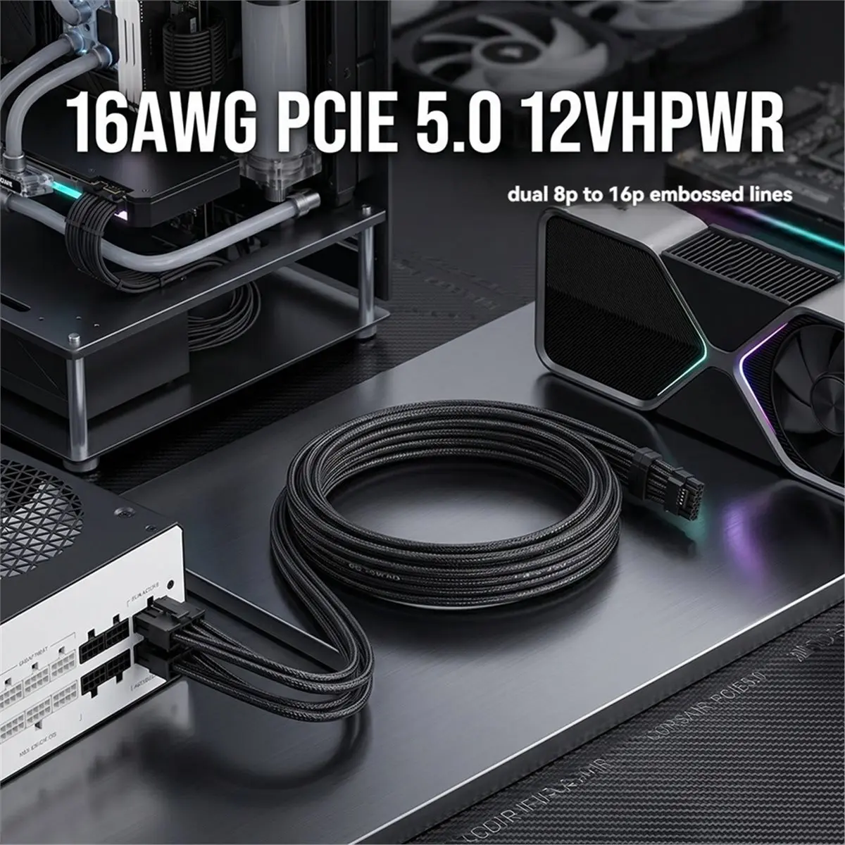 NEW FACTORY~600W PCIe 5.0 12VHPWR PSU Cable for Type-3/Type-4 PSUs, Dual 8-Pin PCIe to 12+4Pin Modular Cable for RTX4090 GPU
NEW FACTORY~600W PCIe 5.0 12VHPWR PSU Cable for Type-3/Type-4 PSUs, Dual 8-Pin PCIe to 12+4Pin Modular Cable for RTX4090 GPU