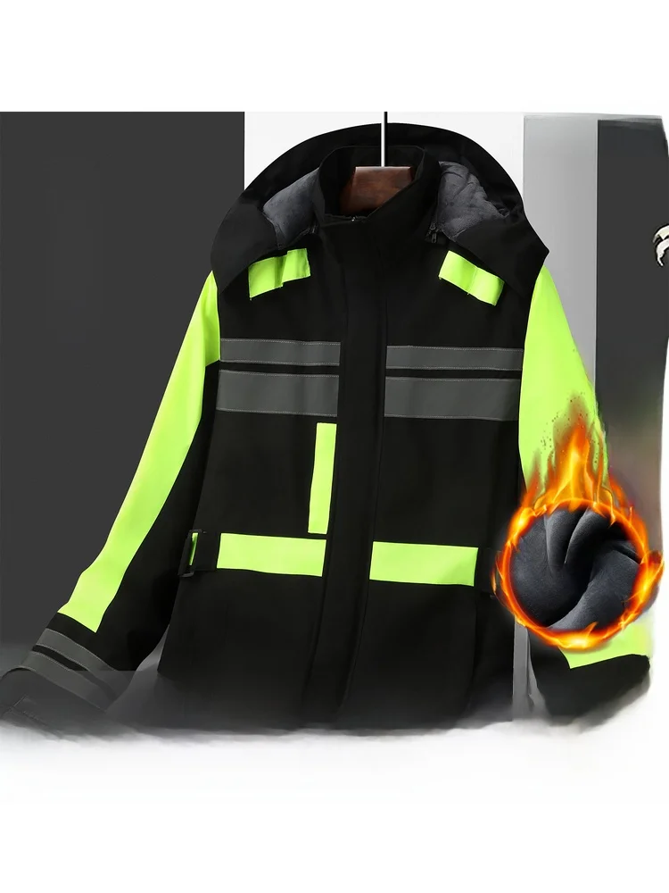 Winter Thiened Fce Lined Cotton Jaet Outdoor Cycling Workwear Men's Warmth Reflective Cotton Coat Long Sve Zipper C...
Winter Thiened Fce Lined Cotton Jaet Outdoor Cycling Workwear Men's Warmth Reflective Cotton Coat Long Sve Zipper C...