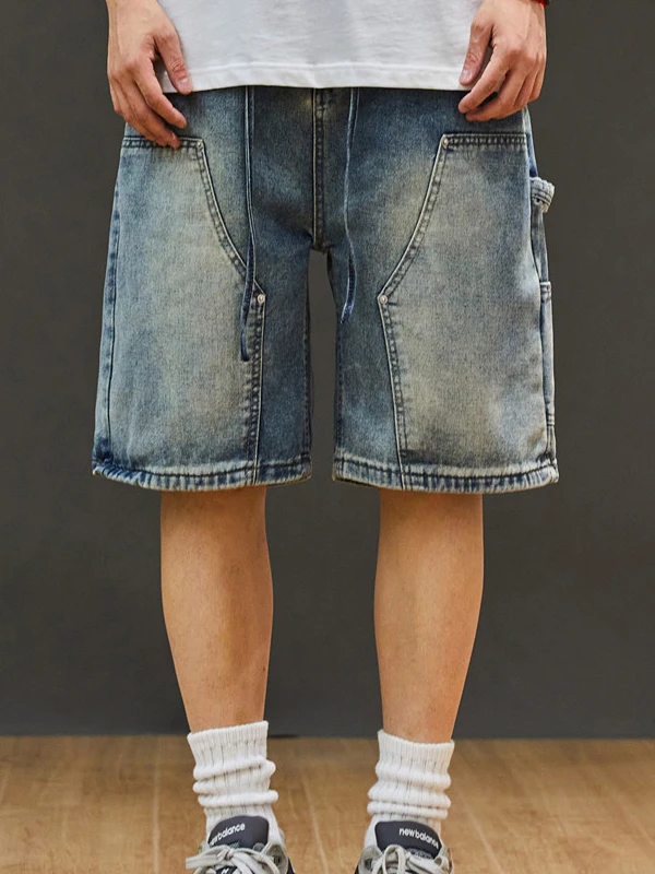 Летние тонкие джинсы из денима, свободные, в стиле хип-хоп, американские, утяжеленные, трендовые, винтажные, с завязками, прямые, длиной до колена
Летние тонкие джинсы из денима, свободные, в стиле хип-хоп, американские, утяжеленные, трендовые, винтажные, с завязками, прямые, длиной до колена