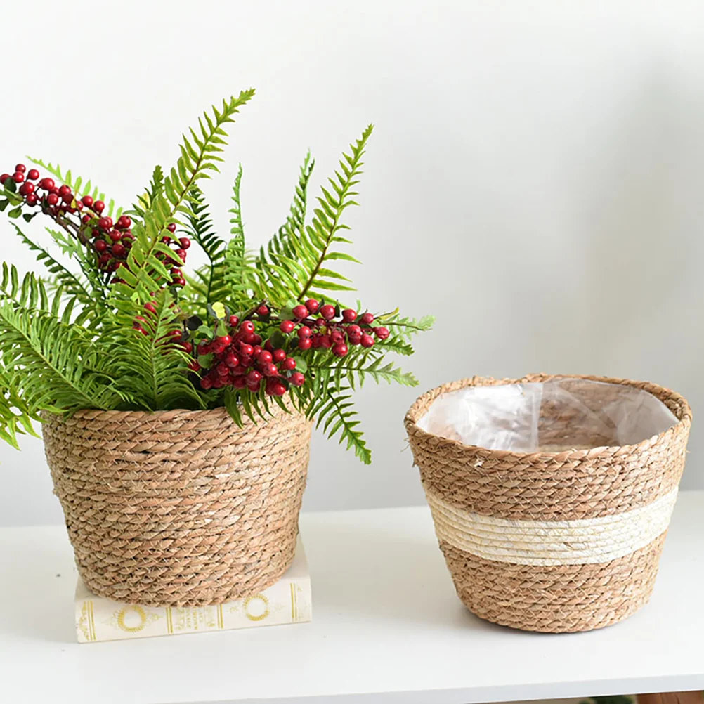 Hearts for Crafts Seagrass Woven Planter Flower Basket Handmade Straw Holder Manual Weaving Khaki Office
Hearts for Crafts Seagrass Woven Planter Flower Basket Handmade Straw Holder Manual Weaving Khaki Office