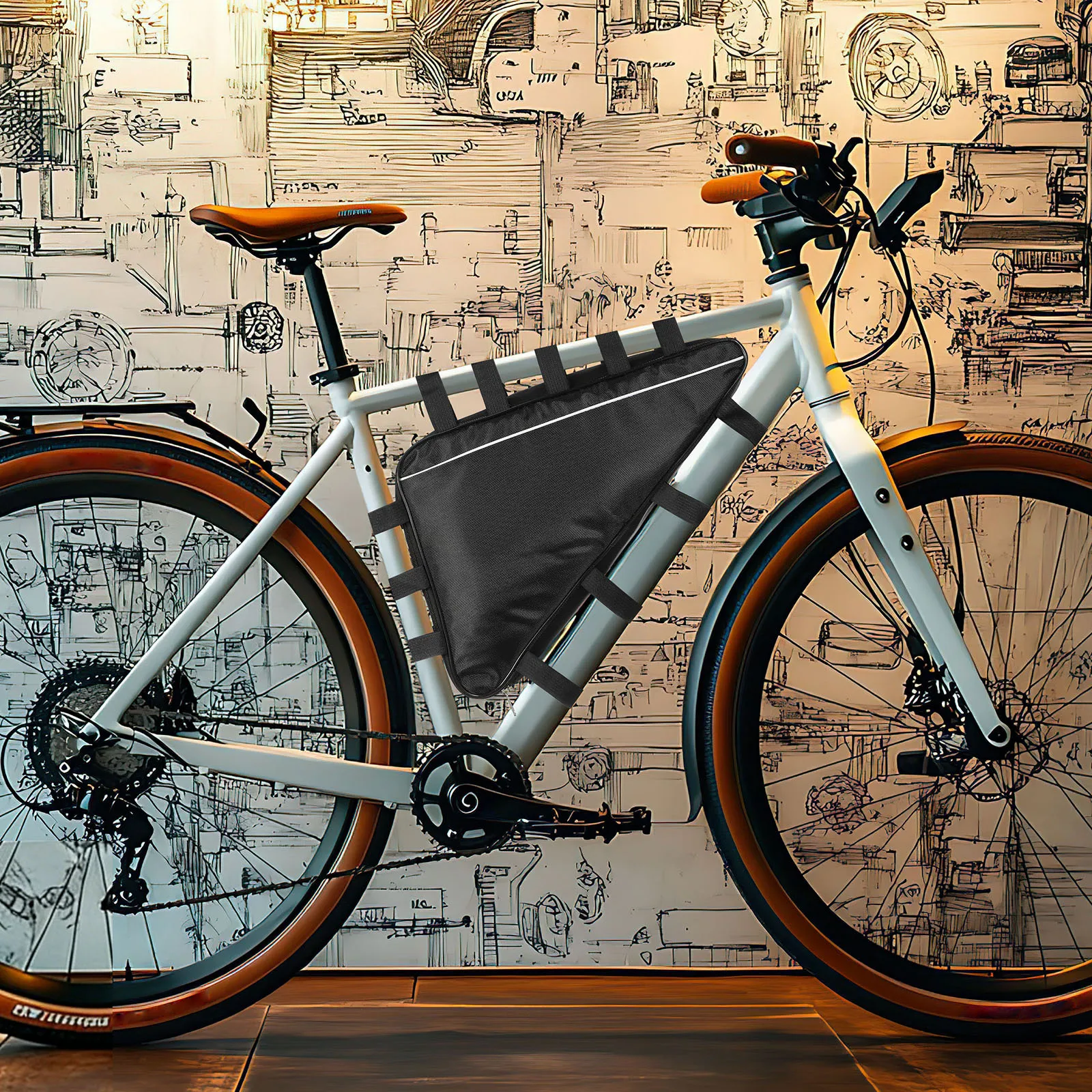 Water Resistant Bike Triangle Bag Spacious Frame Mount Pouch for Bicycle Holder Top Tube Storage Cycling
Water Resistant Bike Triangle Bag Spacious Frame Mount Pouch for Bicycle Holder Top Tube Storage Cycling
