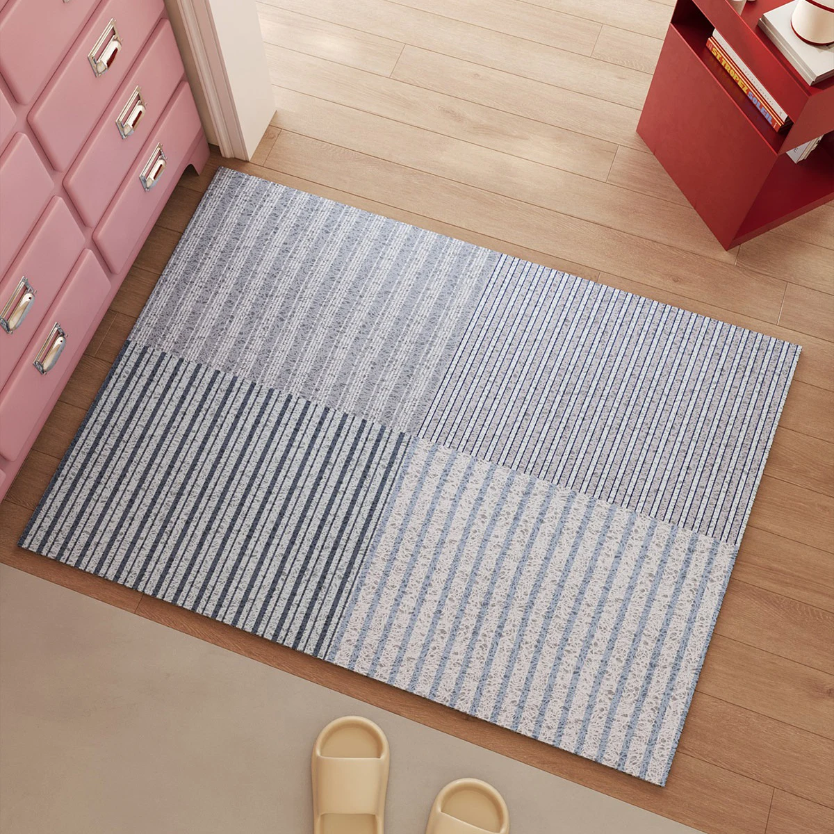 Retro Striped Light Luxury Welcome Rugs Entry Door Floor Mat PVC Non-slip Carpet Entrance Doormat Home Decoration 러그 Fußabtreter
Retro Striped Light Luxury Welcome Rugs Entry Door Floor Mat PVC Non-slip Carpet Entrance Doormat Home Decoration 러그 Fußabtreter