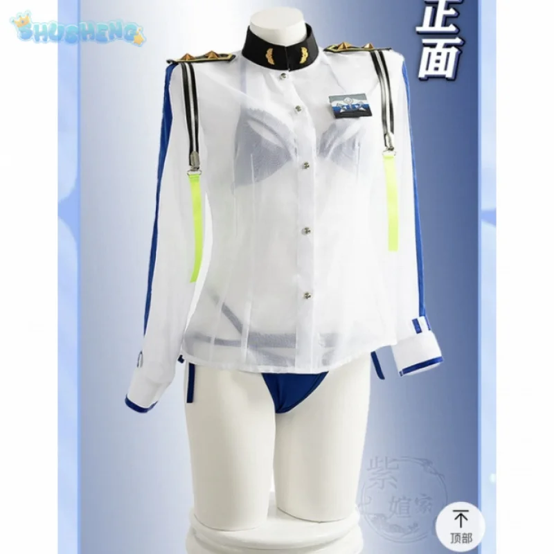 Helen Game Nikke Cosplay Costume Aquamarine Sexy Bikini Long White See Through Shirt Christmas Women Beach Party New Swimsuit
Helen Game Nikke Cosplay Costume Aquamarine Sexy Bikini Long White See Through Shirt Christmas Women Beach Party New Swimsuit