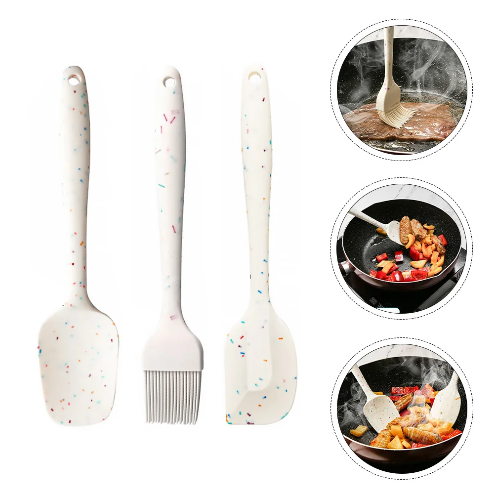 3pcs Silicone Spatula Set Kitchen Utensils For Baking Bbq Cooking Oil Brush Scraper Tools Heat Resistant Non Stick
3pcs Silicone Spatula Set Kitchen Utensils For Baking Bbq Cooking Oil Brush Scraper Tools Heat Resistant Non Stick