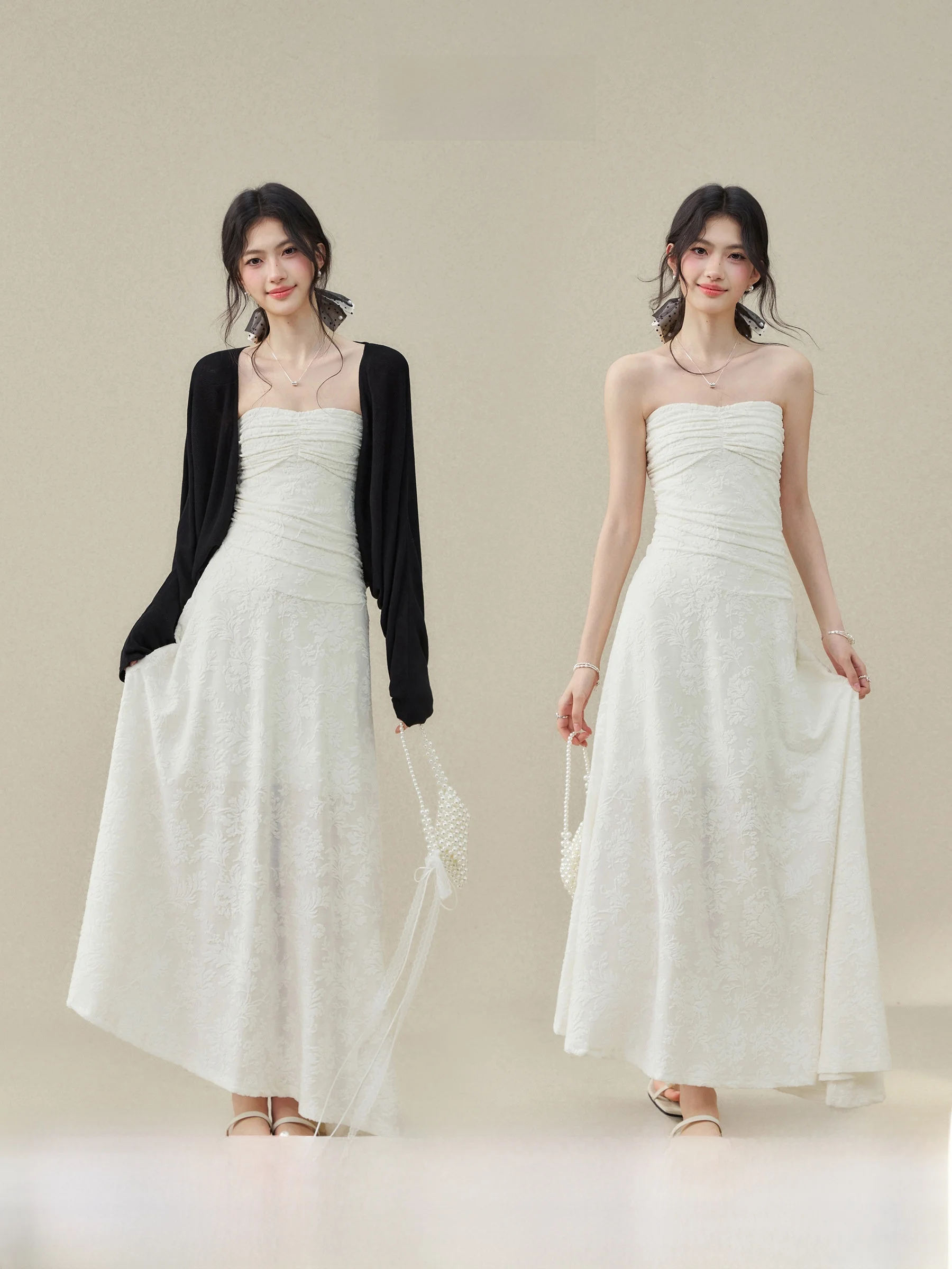 Leize Miss plus Size Summer Beach Vacation Floral Embroidery Tube Dress Women's Sleeveless Slim Fit A-Line Skirt Style Dress
Leize Miss plus Size Summer Beach Vacation Floral Embroidery Tube Dress Women's Sleeveless Slim Fit A-Line Skirt Style Dress