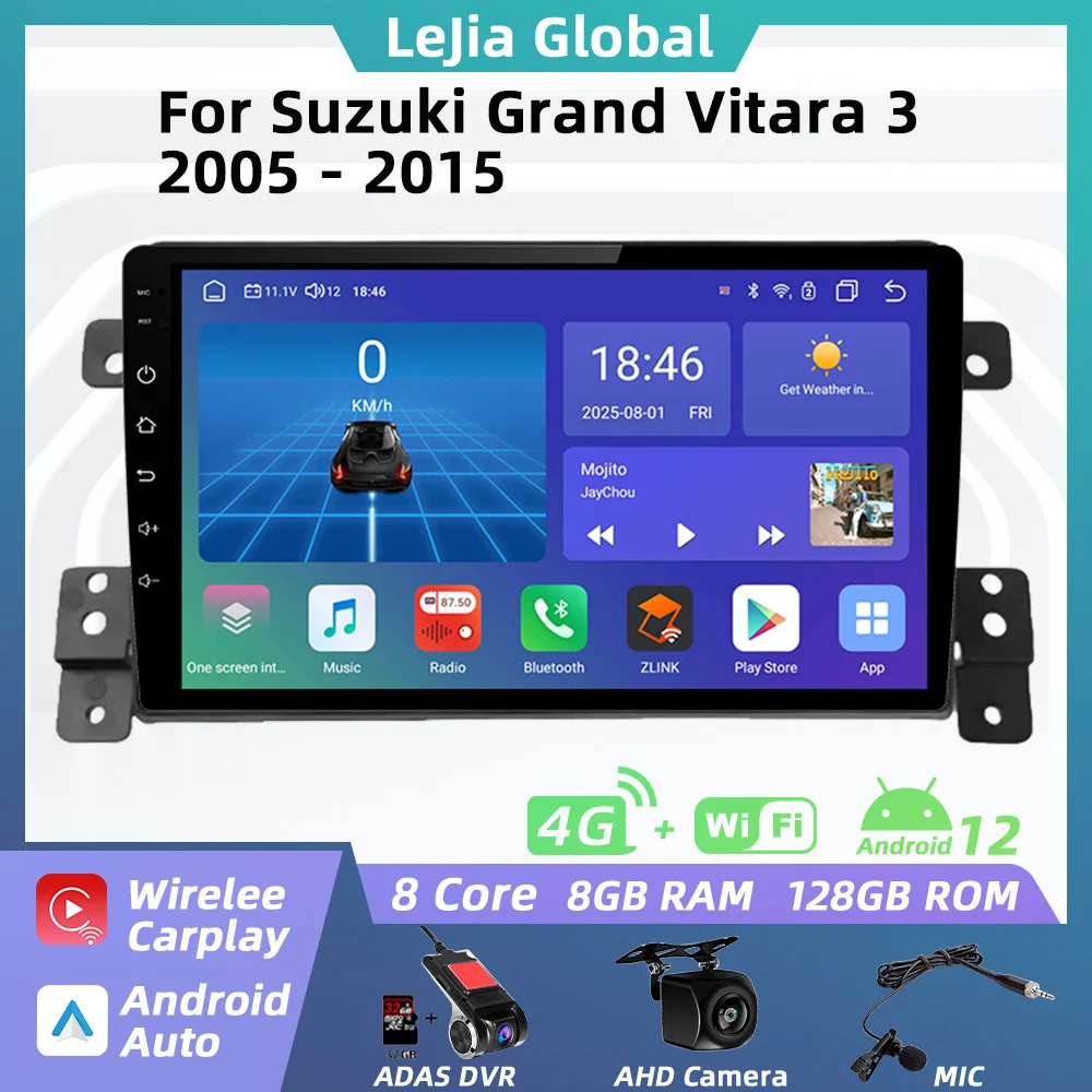 Carplay Auto For Suzuki Grand Vitara 2005 - 2015 Car Radio Android Car Multimedia Player GPS Navigation Touch Stereo 2 Din FM 
Carplay Auto For Suzuki Grand Vitara 2005 - 2015 Car Radio Android Car Multimedia Player GPS Navigation Touch Stereo 2 Din FM