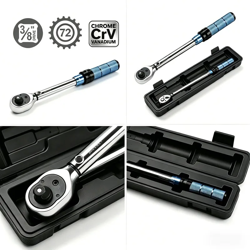 3/8" Drive Adjustable Torque Wrench Garage Hand Tool for Auto Maintenance Accurate Torque Control Sturdy Durable Design
3/8" Drive Adjustable Torque Wrench Garage Hand Tool for Auto Maintenance Accurate Torque Control Sturdy Durable Design