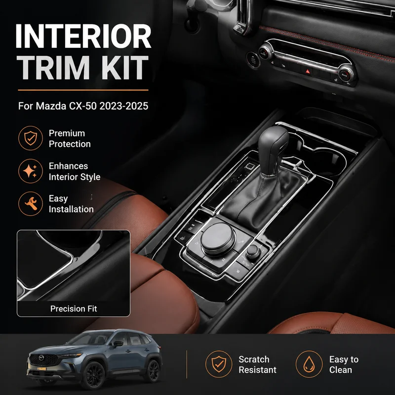 Interior Gear Shift Cover Protector for Mazda CX-50 (2023-2025) Navigation & Dashboard Trim Accessory, Replacement Parts
Interior Gear Shift Cover Protector for Mazda CX-50 (2023-2025) Navigation & Dashboard Trim Accessory, Replacement Parts