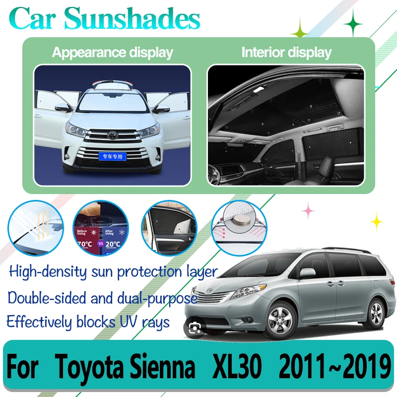 For Toyota Sienna 2011 Accessories XL30 2011~2019 Car Full Covers Sun Visors Window Shading Sun Protector Covers Car Accessories
For Toyota Sienna 2011 Accessories XL30 2011~2019 Car Full Covers Sun Visors Window Shading Sun Protector Covers Car Accessories